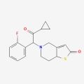 5-[2-环丙基-1-(2-氟苯基)-2-氧代乙基]-5,6,7,7a-四氢噻吩并[3,2-c]吡啶-2(4H)-酮（非对映异构体混合物）