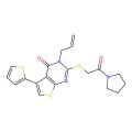 2-(2-Oxo-2-pyrrolidin-1-ylethyl)sulfanyl-3-prop-2-enyl-5-thiophen-2-ylthieno[2,3-d]pyrimidin-4-one