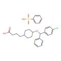 1-Piperidinebutanoic acid, 4-[(4-chlorophenyl)-2-pyridinylmethoxy]-(benzenesulfonate)(1:1)