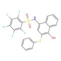 2,3,4,5,6-pentafluoro-N-(4-hydroxy-3-phenylsulfanylnaphthalen-1-yl)benzenesulfonamide