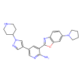 5-(1-piperidin-4-ylpyrazol-4-yl)-3-(6-pyrrolidin-1-yl-1,3-benzoxazol-2-yl)pyridin-2-amine