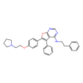 5-phenyl-N-(2-phenylethyl)-6-[4-(2-pyrrolidin-1-ylethoxy)phenyl]furo[3,2-e]pyrimidin-4-amine