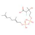 P'-geranyl 2-fluoromevalonate 5-diphosphate