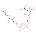 P'-geranyl 3,5,7-trihydroxy-3-methylheptanate 7-diphosphate