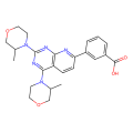 3-[2,4-bis[(3S)-3-methylmorpholin-4-yl]pyrido[2,3-d]pyrimidin-7-yl]benzoic acid