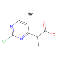2-(2-chloropyrimidin-4-yl)propanoic acid;sodium salt