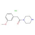 2-(3-methoxyphenyl)-1-piperazin-1-yl-ethanone;hydrochloride