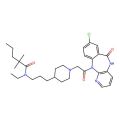 Pentanamide, N-(3-(1-(2-(8-chloro-5,6-dihydro-6-oxo-11H-pyrido(2,3-b)(1,4)benzodiazepin-11-yl)-2-oxoethyl)-4-piperidinyl)propyl)-N-ethyl-2,2-dimethyl-