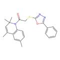 2-[(5-Phenyl-1,3,4-oxadiazol-2-yl)thio]-1-(2,2,4,6-tetramethyl-1-quinolinyl)ethanone