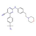 5-Pyrimidinecarbonitrile, 4-(4-(1-amino-1-methylethyl)phenyl)-2-((4-(2-(4-morpholinyl)ethyl)phenyl)amino)-
