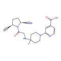 4-Pyridinecarboxylic acid, 2-(4-((2-((2S,5R)-2-cyano-5-ethynyl-1-pyrrolidinyl)-2-oxoethyl)amino)-4-methyl-1-piperidinyl)-