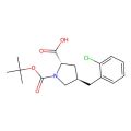 (2S,4R)-1-(叔丁氧基羰基)-4-(2-氯苄基)吡咯烷-2-甲酸