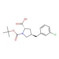 (2S,4R)-1-(叔丁氧基羰基)-4-(3-氯苄基)吡咯烷-2-羧酸