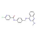3-Pyridinecarboxamide, 6-chloro-N-[4-[[[2-(methylamino)-4-quinazolinyl]amino]methyl]phenyl]-