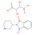 (R)-2-(哌啶-3-基)异吲哚啉-1,3-二酮 (2S,3S)-2,3-二羟基琥珀酸盐