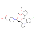 2-[1-[2-[(4R,6S)-8-chloro-6-(2,3-dimethoxyphenyl)-4,6-dihydropyrrolo[1,2-a][4,1]benzoxazepin-4-yl]acetyl]piperidin-4-yl]acetic acid
