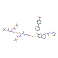 4-[4-[[(1R)-6-[2-[2-[[(2S)-5-[bis[(2-methylpropan-2-yl)oxycarbonylamino]methylideneamino]-2-[(2-methylpropan-2-yl)oxycarbonylamino]pentanoyl]amino]ethoxy]ethoxy]-1-methyl-1-[2-oxo-2-(1,3-thiazol-2-ylamino)ethyl]-3,4-dihydro-2H-isoquinolin-7-yl]oxy]-2-fluo