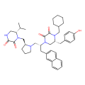 (5R)-4-(cyclohexylmethyl)-1-[(2R)-1-[(2S)-2-[[(6S)-2,3-dioxo-6-propan-2-ylpiperazin-1-yl]methyl]pyrrolidin-1-yl]-3-naphthalen-2-ylpropan-2-yl]-5-[(4-hydroxyphenyl)methyl]piperazine-2,3-dione