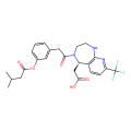 2-[(5R)-4-(2-{3-[(3-methylbutanoyl)oxy]phenyl}acetyl)-8-(trifluoromethyl)-1H,2H,3H,4H,5H-pyrido[2,3-e][1,4]diazepin-5-yl]acetic acid
