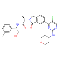 (2R)-2-[5-[5-chloro-2-(oxan-4-ylamino)pyrimidin-4-yl]-3-oxo-1H-isoindol-2-yl]-N-[(1S)-2-hydroxy-1-(3-methylphenyl)ethyl]propanamide