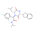 (2R)-2-(2,4-difluorophenyl)-2-[(2R,5R)-5-(2,3-dihydro-1H-inden-2-yl)-2-(2-methylpropyl)-3,6-dioxopiperazin-1-yl]-N-propan-2-ylacetamide