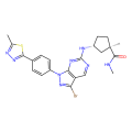 (1R,3R)-3-[[3-bromo-1-[4-(5-methyl-1,3,4-thiadiazol-2-yl)phenyl]pyrazolo[3,4-d]pyrimidin-6-yl]amino]-N,1-dimethylcyclopentane-1-carboxamide