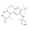 (1R)-1-methyl-9-[(3-methylazetidin-3-yl)amino]-8-(trifluoromethyl)-3,5-dihydro-1H-[1,2,4]triazino[3,4-c][1,4]benzoxazin-2-one