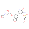 (R)-2-Methoxy-N-(2-methoxy-5-(7-((4-(oxetan-3-yl)morpholin-2-yl)methoxy)-1,3-dihydroisobenzofuran-5-yl)pyridin-3-yl)ethanesulfonamide