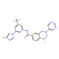 (4R)-4-methyl-N-[3-(4-methyl-1H-imidazol-1-yl)-5-(trifluoromethyl)phenyl]-2-(pyrimidin-5-yl)-1,2,3,4-tetrahydroisoquinoline-7-carboxamide