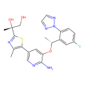 (2R)-2-[5-[6-amino-5-[(1R)-1-[5-fluoro-2-(triazol-2-yl)phenyl]ethoxy]pyridin-3-yl]-4-methyl-1,3-thiazol-2-yl]propane-1,2-diol
