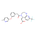 2-[(5R)-4-(2-{3-[(6-methylpyridin-3-yl)oxy]phenyl}acetyl)-8-(trifluoromethyl)-1H,2H,3H,4H,5H-pyrido[2,3-e][1,4]diazepin-5-yl]acetic acid