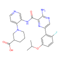 (3R)-1-[3-[[3-amino-6-(2-fluoro-5-propan-2-yloxyphenyl)pyrazine-2-carbonyl]amino]pyridin-4-yl]piperidine-3-carboxylic acid