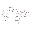 2-[(8R)-8-(3,5-difluorophenyl)-8-methyl-10-oxo-6,9-diazaspiro[4.5]decan-9-yl]-N-[(6S)-2'-oxo-1',2',5,7-tetrahydrospiro[cyclopenta[b]pyridine-6,3'-pyrrolo[2,3-b]pyridin]-3-yl]acetamide