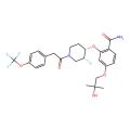 2-((3R,4S)-3-Fluoro-1-(2-(4-(trifluoromethoxy)phenyl)acetyl)piperidin-4-yloxy)-4-(2-hydroxy-2-methylpropoxy)benzamide
