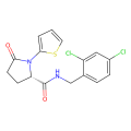 (2S)-N-[(2,4-dichlorophenyl)methyl]-5-oxo-1-thiophen-2-ylpyrrolidine-2-carboxamide