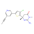 (6S)-2-amino-6-[3-chloro-5-(5-prop-1-ynylpyridin-3-yl)thiophen-2-yl]-3,6-dimethyl-5H-pyrimidin-4-one