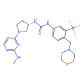 1-[(3S)-1-[2-(methylamino)pyrimidin-4-yl]pyrrolidin-3-yl]-3-[4-(morpholin-4-ylmethyl)-3-(trifluoromethyl)phenyl]urea