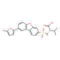(2S)-3-methyl-2-[12-(5-methylfuran-2-yl)-8-oxatricyclo[7.4.0.0²⁷]trideca-1(9),2(7),3,5,10,12-hexaene-5-sulfonamido]butanoic acid
