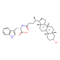 (2S)-2-[[(4R)-4-[(3R,5R,8R,9S,10S,13R,14S,17R)-3-hydroxy-10,13-dimethyl-2,3,4,5,6,7,8,9,11,12,14,15,16,17-tetradecahydro-1H-cyclopenta[a]phenanthren-17-yl]pentanoyl]amino]-3-(1H-indol-3-yl)propanoic acid