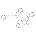 (2S)-2-(2-benzyl-3-{[(1R)-1-{[(benzyloxy)carbonyl]amino}-2-phenylethyl](hydroxy)phosphoryl}propanamido)-3-(1H-indol-3-yl)propanoic acid