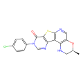 (5S)-14-(4-chlorophenyl)-5-methyl-6-oxa-11-thia-3,9,14,16-tetraazatetracyclo[8.7.0.0^{2,7}.0^{12,17}]heptadeca-1,7,9,12(17),15-pentaen-13-one