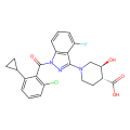 (3S,4R)-1-[1-(2-chloro-6-cyclopropylbenzoyl)-4-fluoro-1H-indazol-3-yl]-3-hydroxypiperidine-4-carboxylic acid