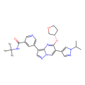 5-[5-[(3S)-oxolan-3-yl]oxy-6-(1-propan-2-ylpyrazol-4-yl)pyrazolo[1,5-a]pyrimidin-3-yl]-N-(trideuteriomethyl)pyridine-3-carboxamide