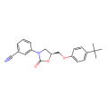 3-[(5S)-5-(4-tert-butylphenoxymethyl)-2-oxo-1,3-oxazolidin-3-yl]benzonitrile