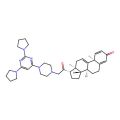 (8S,10S,13S,14S,17S)-17-[2-[4-(2,6-dipyrrolidin-1-ylpyrimidin-4-yl)piperazin-1-yl]acetyl]-10,13-dimethyl-6,7,8,12,14,15,16,17-octahydrocyclopenta[a]phenanthren-3-one
