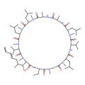 (3S,6S,9S,12S,15S,18S,21S,24S,30S,33S)-30-ethyl-33-[(1R,2R,4E)-1-hydroxy-2-methylhepta-4,6-dienyl]-1,4,7,10,12,15,19,25,28-nonamethyl-6,9,18,24-tetrakis(2-methylpropyl)-3,21-di(propan-2-yl)-1,4,7,10,13,16,19,22,25,28,31-undecazacyclotritriacontane-2,5,8,1