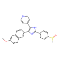 4-(6-甲氧基-2-萘)-2-(4-甲基亚磺酰基苯基)-5-(4-吡啶)-1H-咪唑