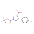 1-Boc-4-(4-甲氧基苯基)吡咯烷-3-羧酸