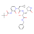 Tert-butyl (1-((S)-1-(((S)-4-(benzylamino)-3,4-dioxo-1-((S)-2-oxopyrrolidin-3-yl)-butan-2-yl)ami-no)-3-cyclopropyl-1-oxopropan-2-yl)-2-oxo-1,2-dihydropyridin-3-yl)carbamate