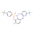 6-(4-tert-butylphenyl)sulfonyl-7,8-dimethyl-2-(trifluoromethyl)-5,11-dihydropyrido[3,2-c][1,5]benzodiazepine